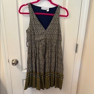 Patterned Sleeveless Dress